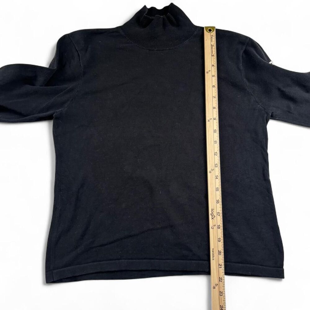 Vintage Polo Jeans Co Ralph Lauren Black Turtleneck Sweater - Women's XL - Picture 4 of 6